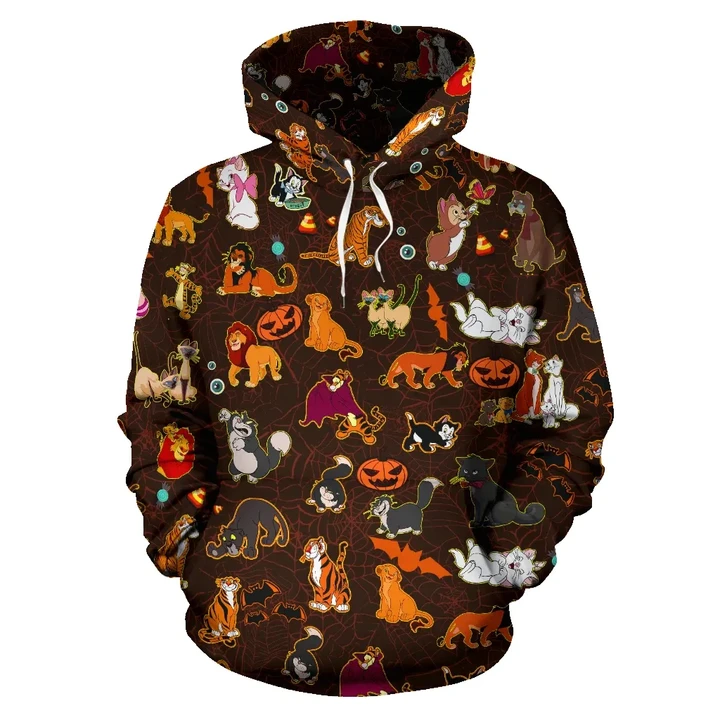 [Express Line Product+ 12$] Cats DN Halloween All Over Hoodie