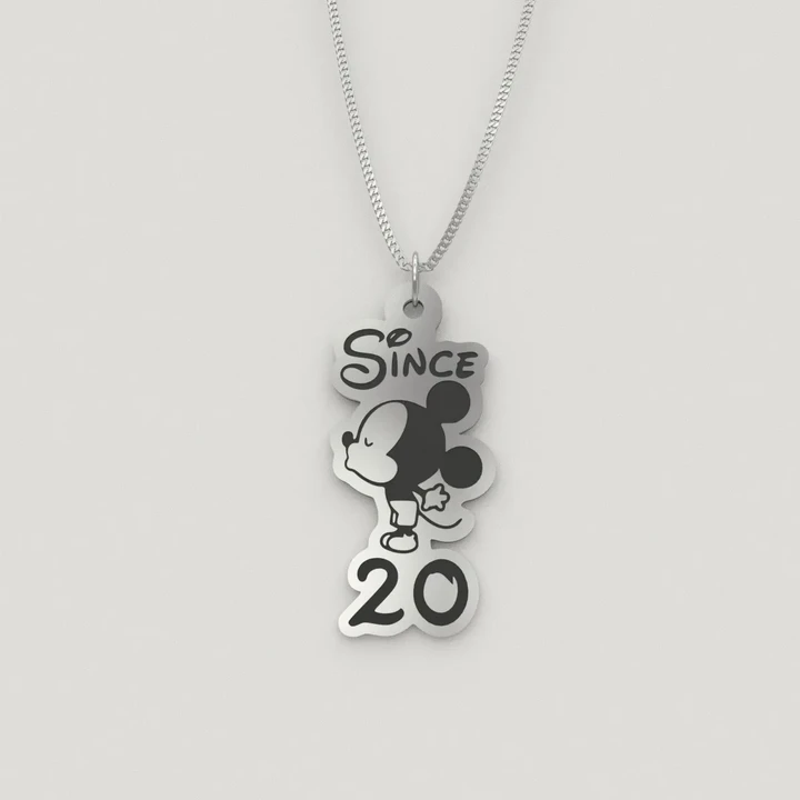 Mickey Since Couple Necklace 1pc [CORONA UPDATE: SHIPPING TO CANADA & AUSTRALIA IS UNAVAILABLE AT THE MOMENT]