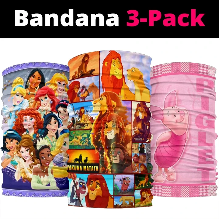 DN Princess- Lion King- Piglet Bandana 3pcs/pack