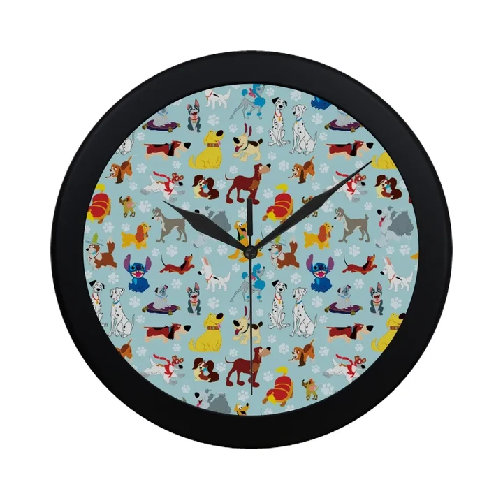 Disney Dogs Circular Plastic Wall clock