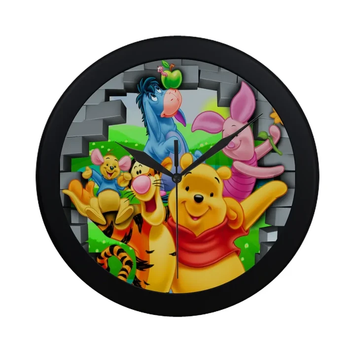 Winnie The Pooh Circular Plastic Wall clock