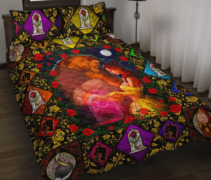 Beauty & The Beast Quilt Bed Set