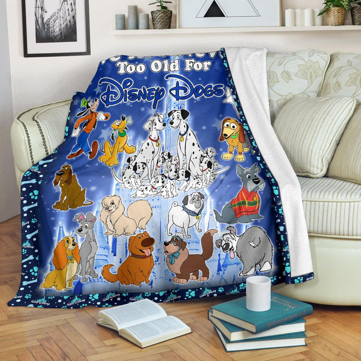 Never Too Old DN Dogs Blanket