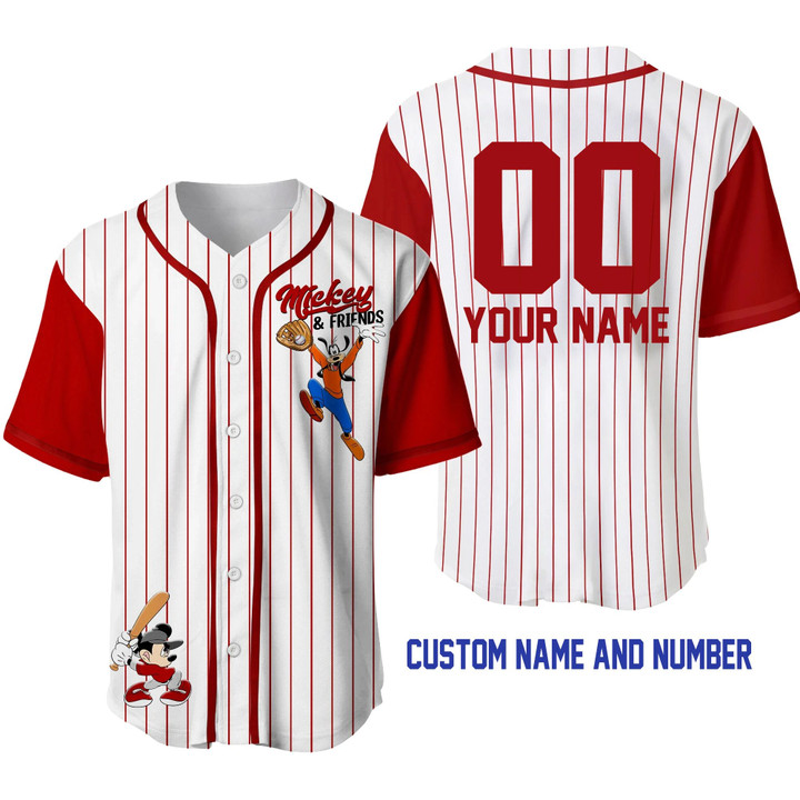 MK & Friends Baseball Jersey Custom Name & Number