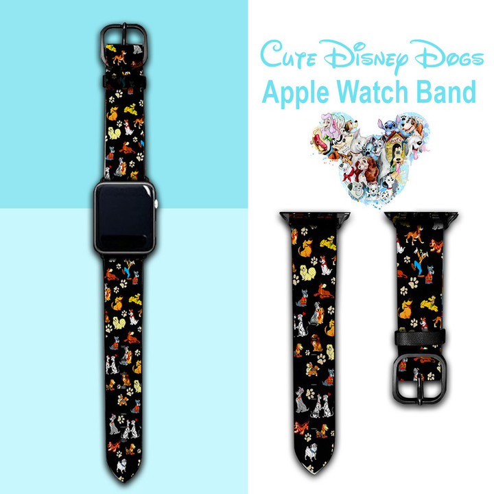 DN Dogs Black Watch Band for Apple Watch