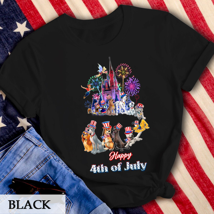 DN Dogs Castle 4th of July T-Shirt