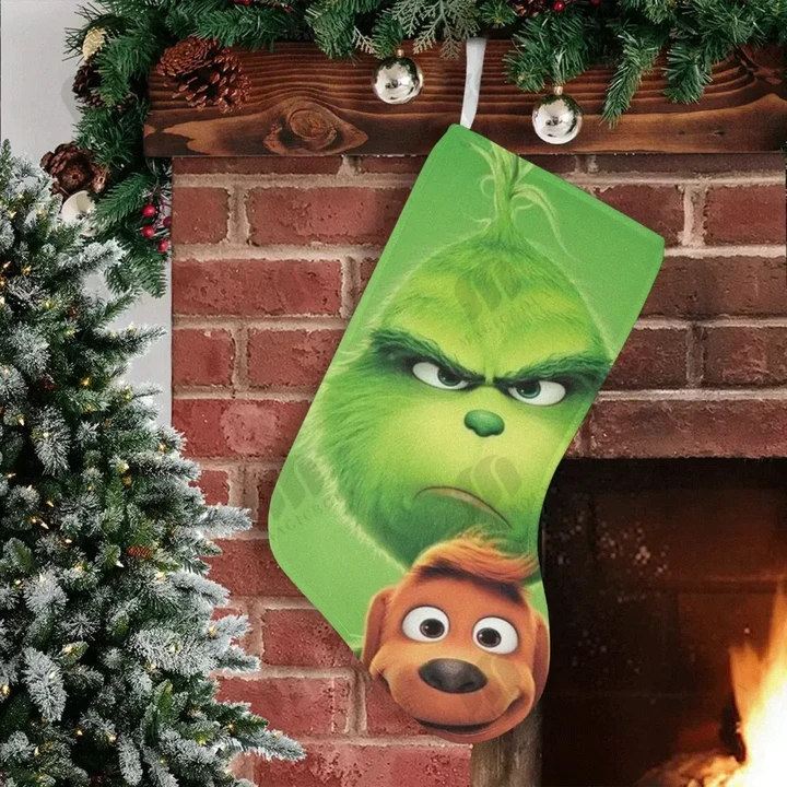 Grinch Christmas Stocking (Without Folded Top)