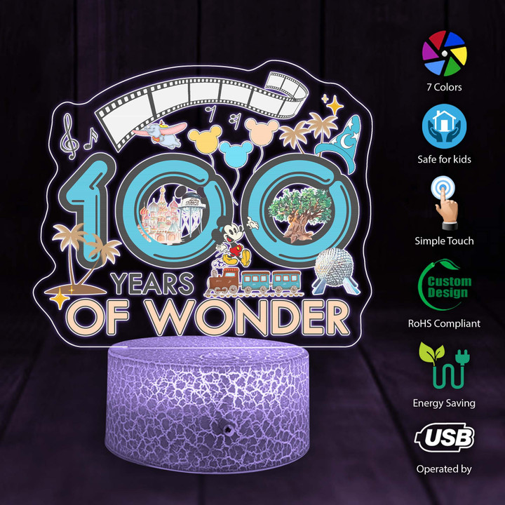 FILM 100 Years of Wonder 3D Led Light