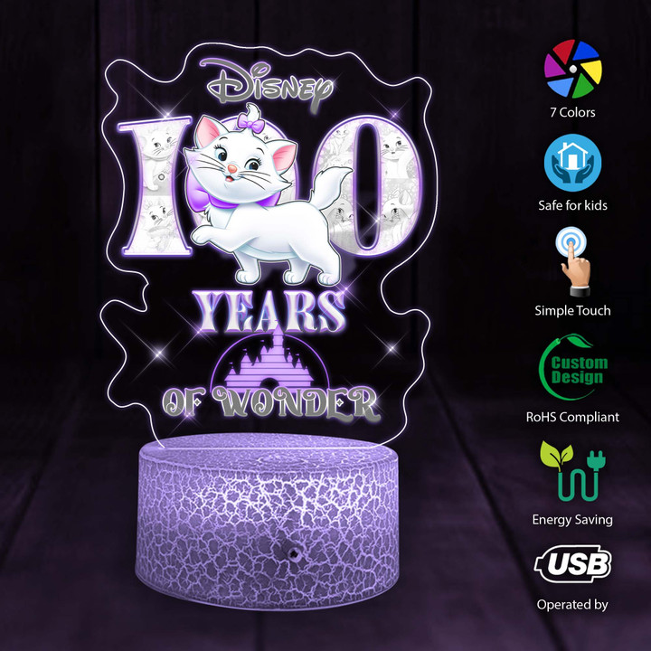 MR CAT 100 Years of Wonder 3D Led Light