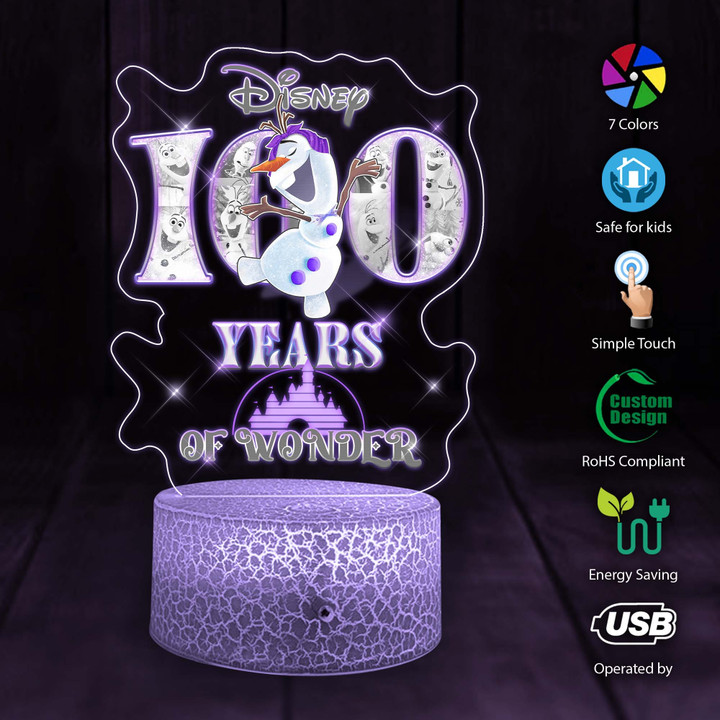 OL 100 Years of Wonder 3D Led Light