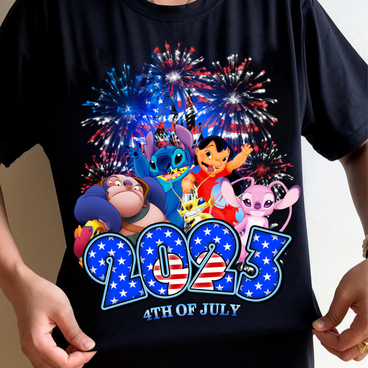 ST Firework July 4th T-Shirt 2023