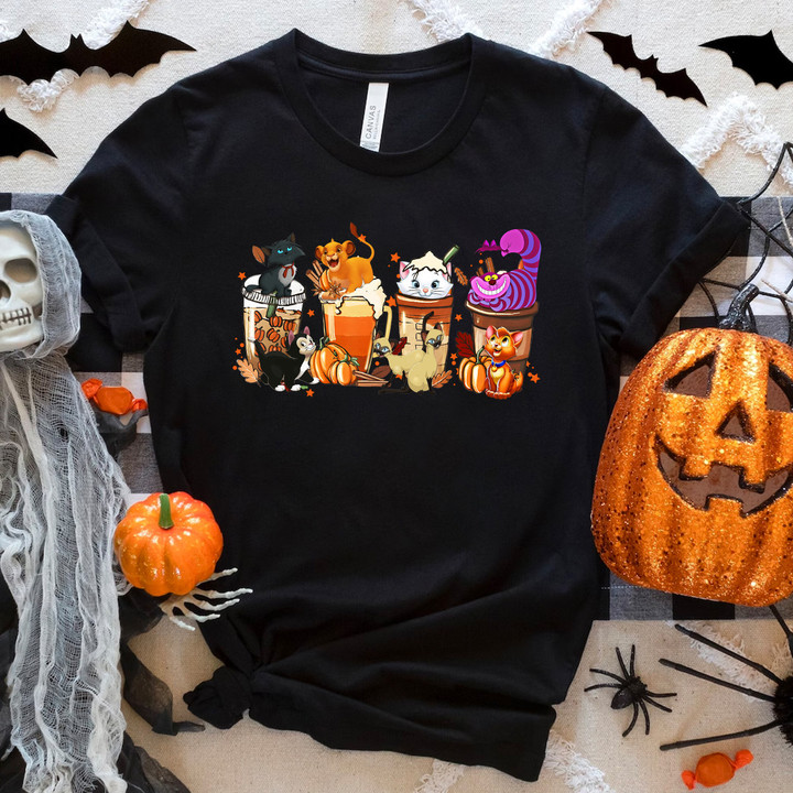 DN Cats Coffee Halloween T-Shirt