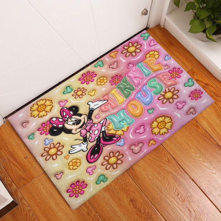 MN Flower - 3D Rubber Base Doormat