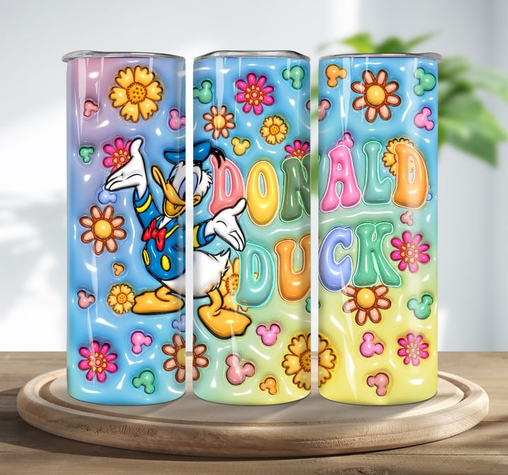 DND Flower - 3D Inflated Skinny Tumbler
