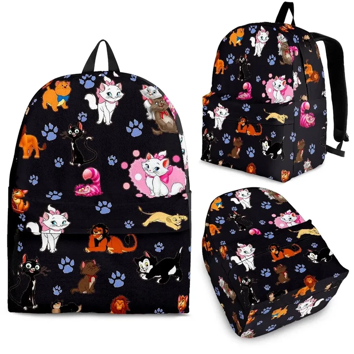 Cats All Over Backpack Black