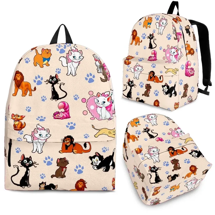 Cats All Over Backpack Nude