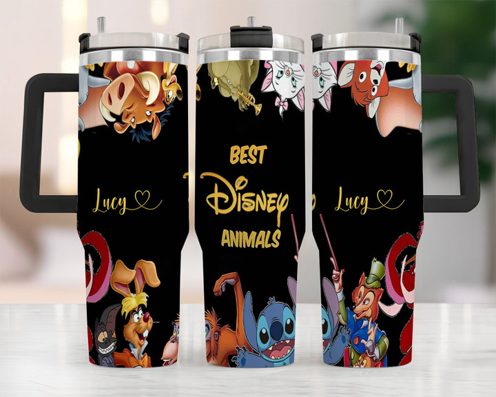 Personalized DN Tumbler 40OZ Hand Cup With Lid + Straw