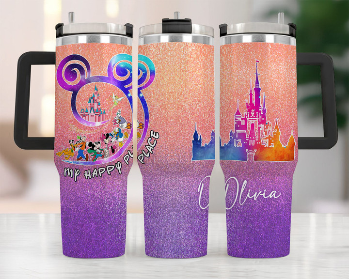 Personalized Dn Land Tumbler 40OZ Hand Cup With Lid + Straw