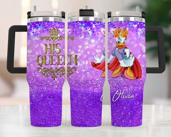 Personalized DS Tumbler 40OZ Hand Cup With Lid + Straw