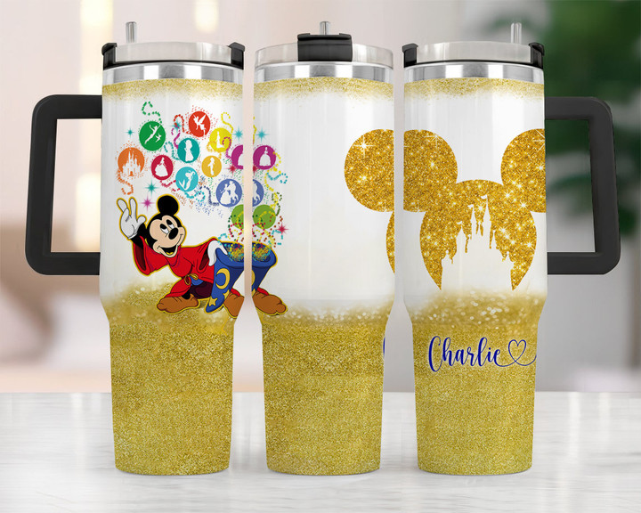 Personalized FANTA Tumbler 40OZ Hand Cup With Lid + Straw