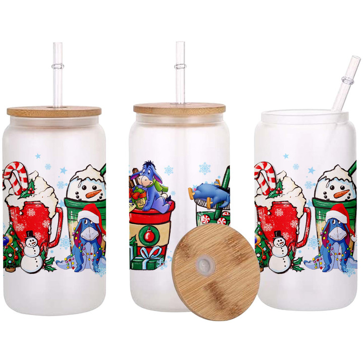 EY Christmas Glass Can - Clear or Frosted