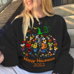 Happy Pumpkin Halloween Mix Unisex Sweatshirt (Made in USA) [5-10 Days Delivery]