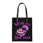 CS Cat We're All Mad Leather Ordinary Tote Bag Set