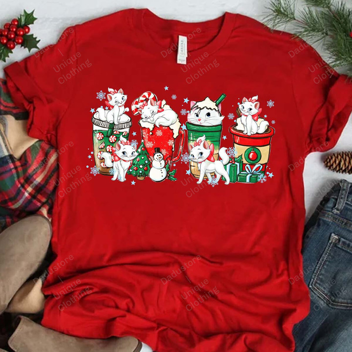 MR CAT Coffee Christmas T-Shirt