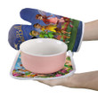 TKB Combo 2 Oven mitts and 1 Pot-Holder