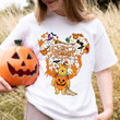 PO Wearing Pumpkin Halloween T-Shirt
