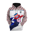 Malef 4th of July Unisex Pullover/ Zip-up Hoodie