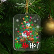 DND3 Hohoho Christmas Ornament - 1-side Transparent Mica