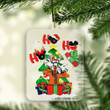 GF Hohoho Christmas Ornament - 1-side Transparent Mica