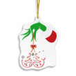 GR Hand Christmas Ornament - 1-side Transparent Mica