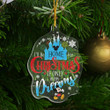 Home Christmas Ornament - 1-side Transparent Mica
