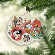 MK Hohoho Christmas Ornament - 1-side Transparent Mica