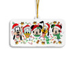 MK&FRIENDS Head Christmas Ornament - 1-side Transparent Mica