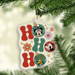 MMP Hohoho Christmas Ornament - 1-side Transparent Mica