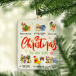 PO Christmas To Do List Ornament - 1-side Transparent Mica