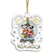 MK&MN Christmas Ornament Custom Name - 1-side Transparent Mica