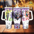JS&SL Halloween Tumbler 40OZ Hand Cup With Lid + Straw
