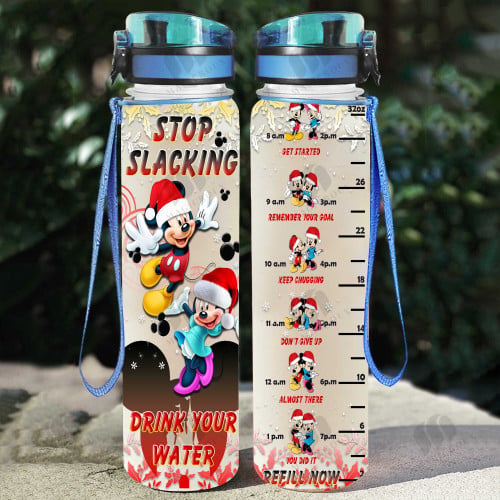 MK&MN Chirstmas Water Tracker Bottle