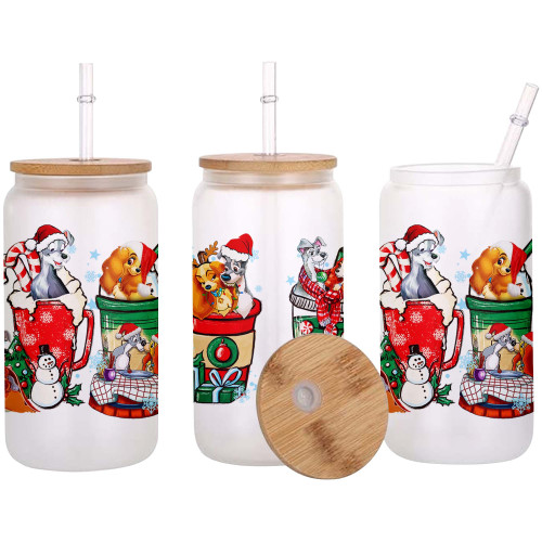 LD&TT Christmas Glass Can - Clear or Frosted