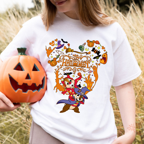 C&D Wearing Pumpkin Halloween T-Shirt