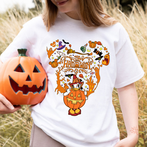 DS Wearing Pumpkin Halloween T-Shirt