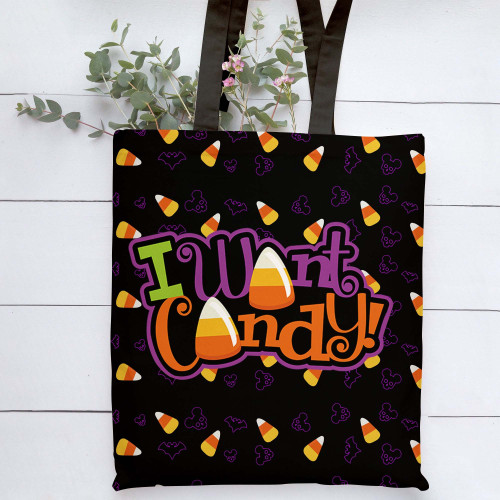 I Want Candy 2 Halloween Tote Bag