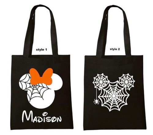 Personalized Name Halloween Tote Bag