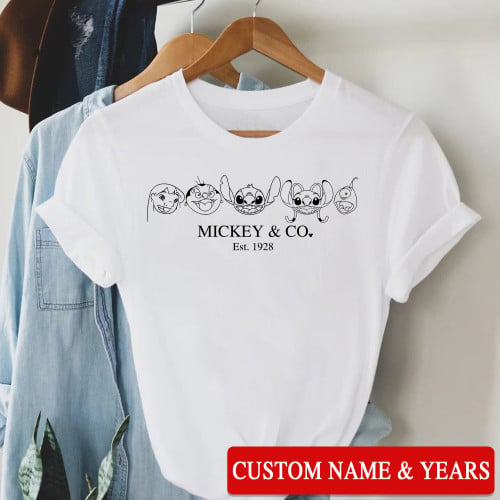 ST Head Character T-Shirt Custom Name & Year