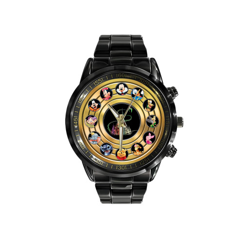 DN Gold Black Stainless Steel Watch
