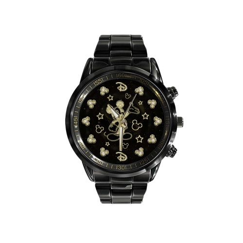 MK GOLD Black Stainless Steel Watch